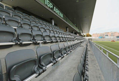 Vorfabrizierte Betonelemente Stadion IGP Sportpark Berholz, Wil SG