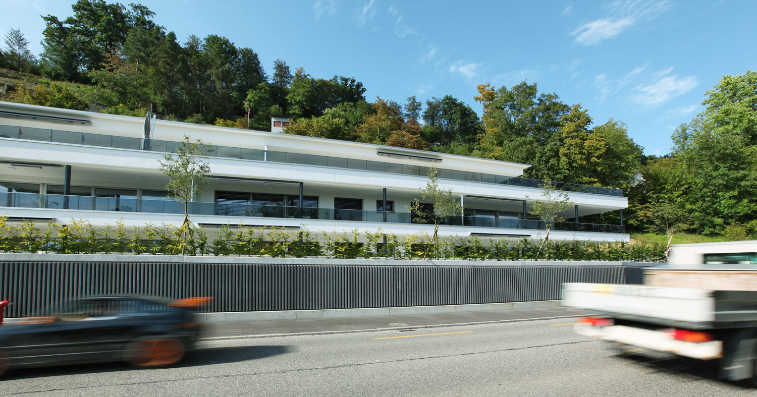 FAVERIT® Lärmschutzelemente Wohnüberbauung Baslerstrasse, Brugg AG