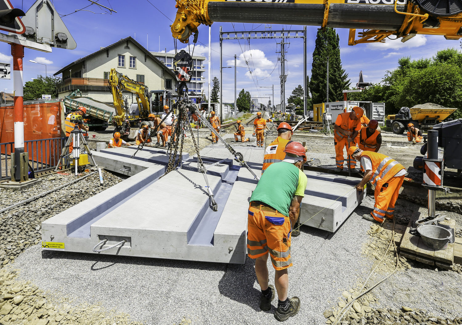 Bahnbau und Tunnelbau Gleiskreuz, Oberentfelden AG