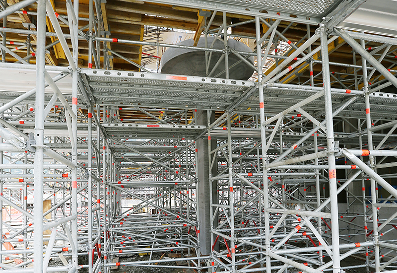 Stabilisierung der Betonstütze