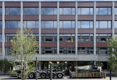 Betonelemente für das Schulhaus Glattpark in Opfikon