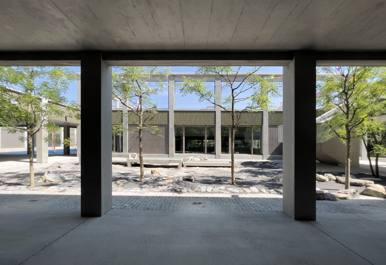 Stützen für das Schulhaus Glattpark