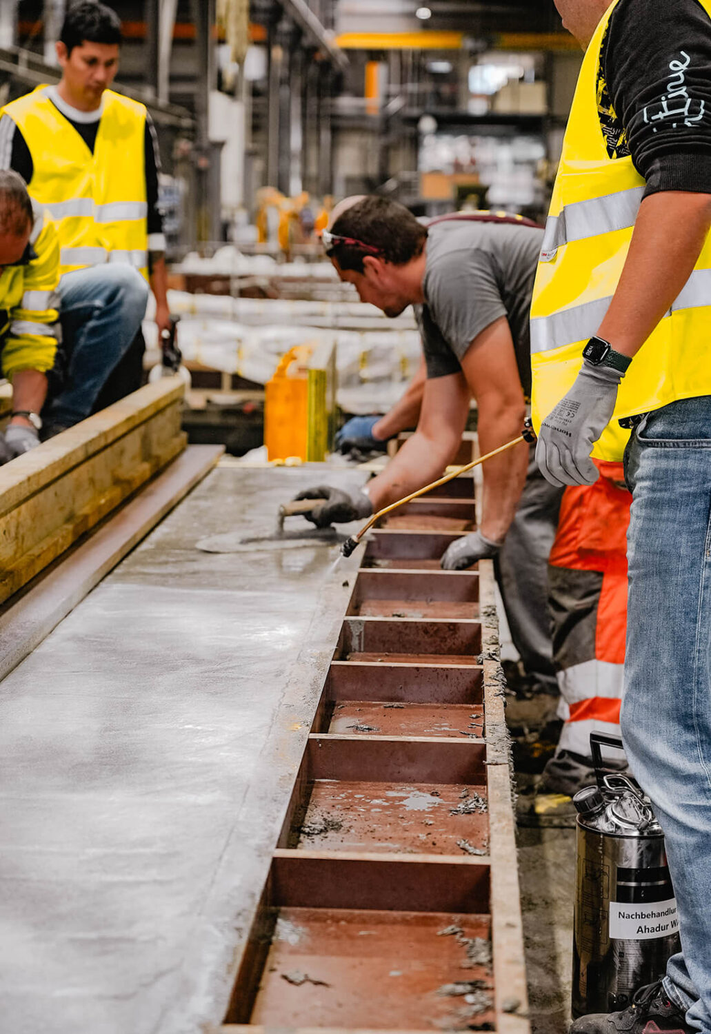 Produktion UHFB-Elemente