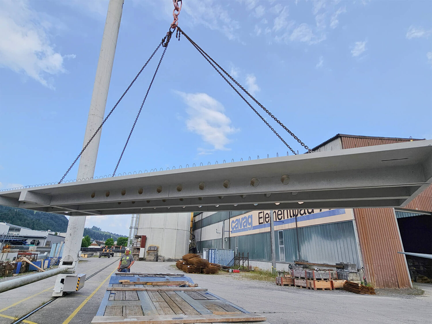 Rippenplatten aus Beton